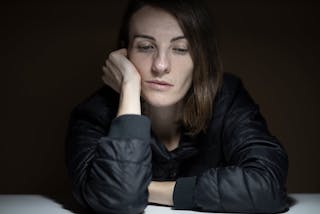 Woman suffering from depression